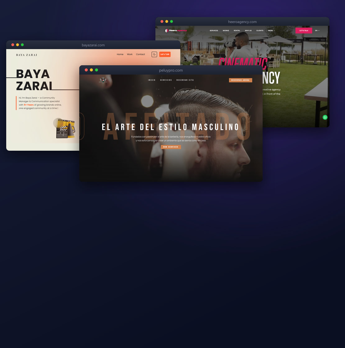 Selected client work — websites & brands by ROSH™ Company Labs