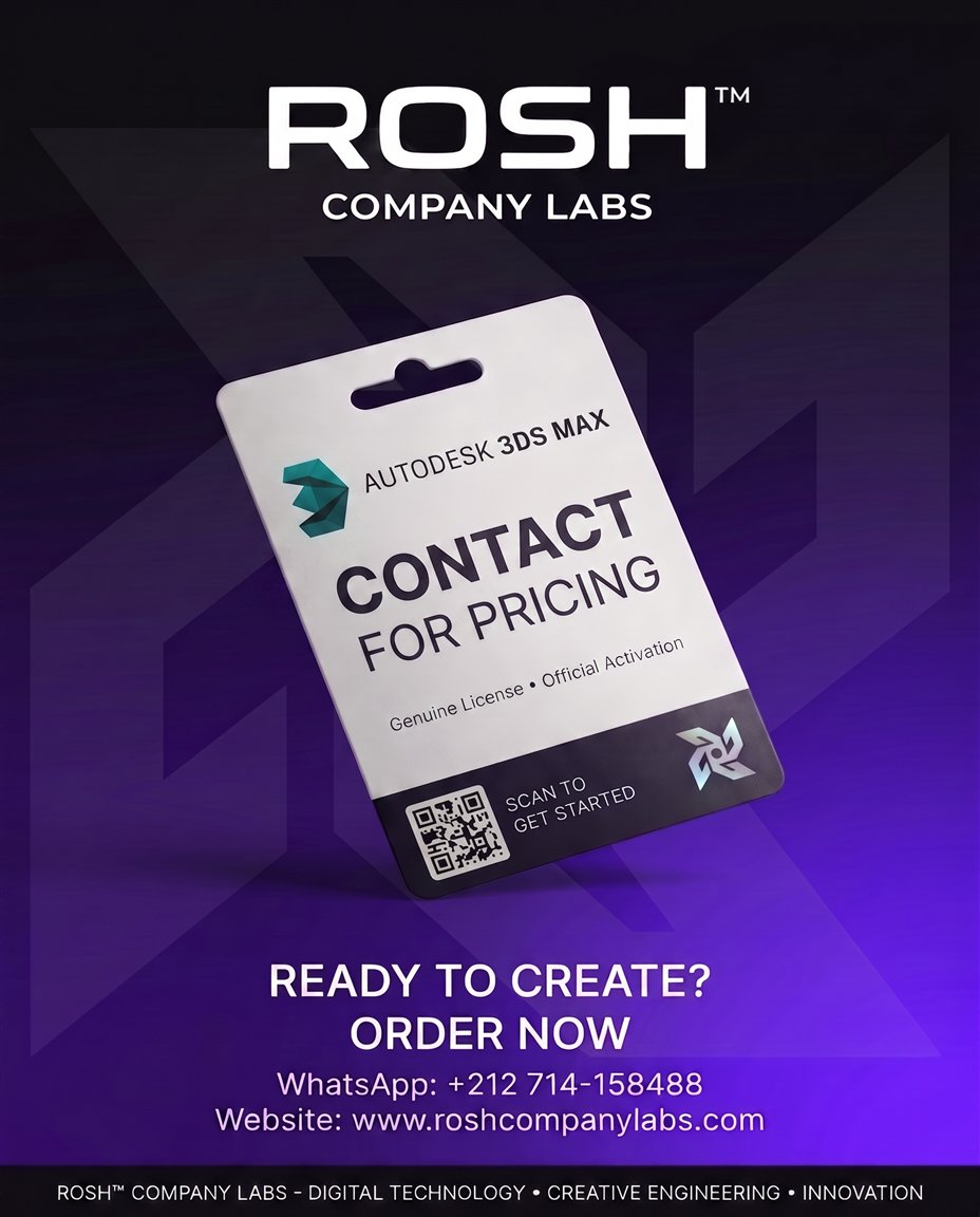 Autodesk 3ds Max — premium digital product by ROSH™ Company Labs