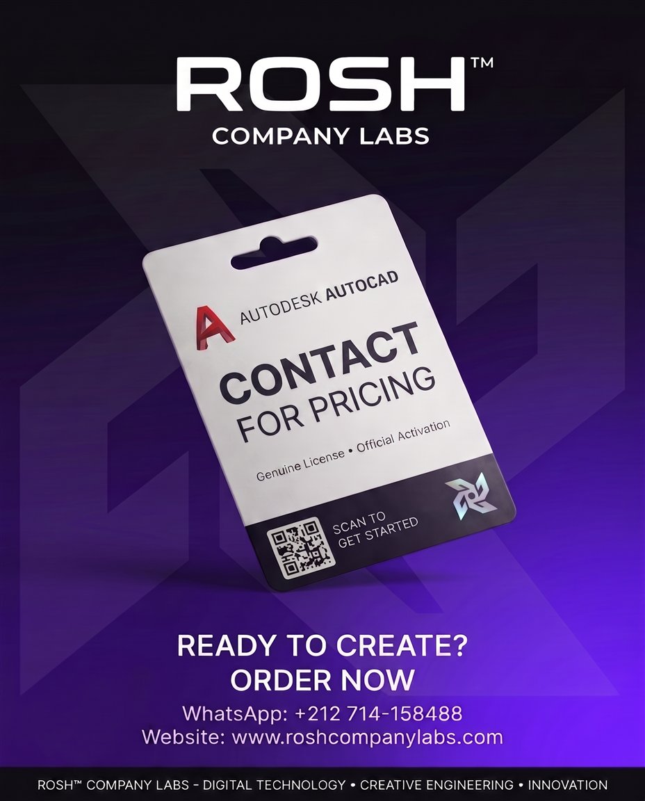 Autodesk AutoCAD — premium digital product by ROSH™ Company Labs