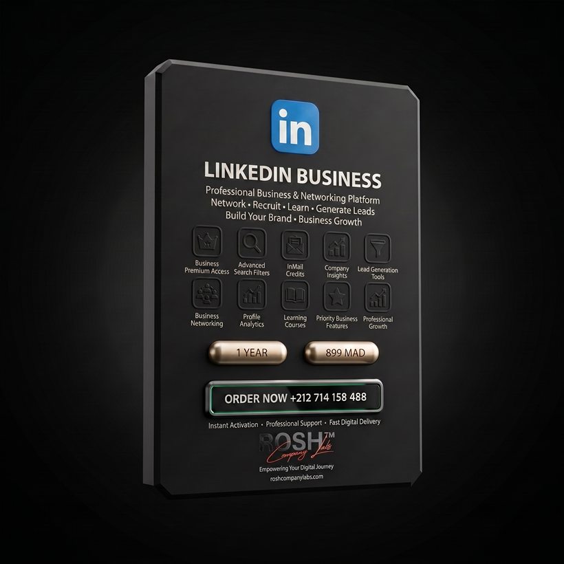 LinkedIn Business — 899 MAD / 1 Year — ROSH™ Company Labs