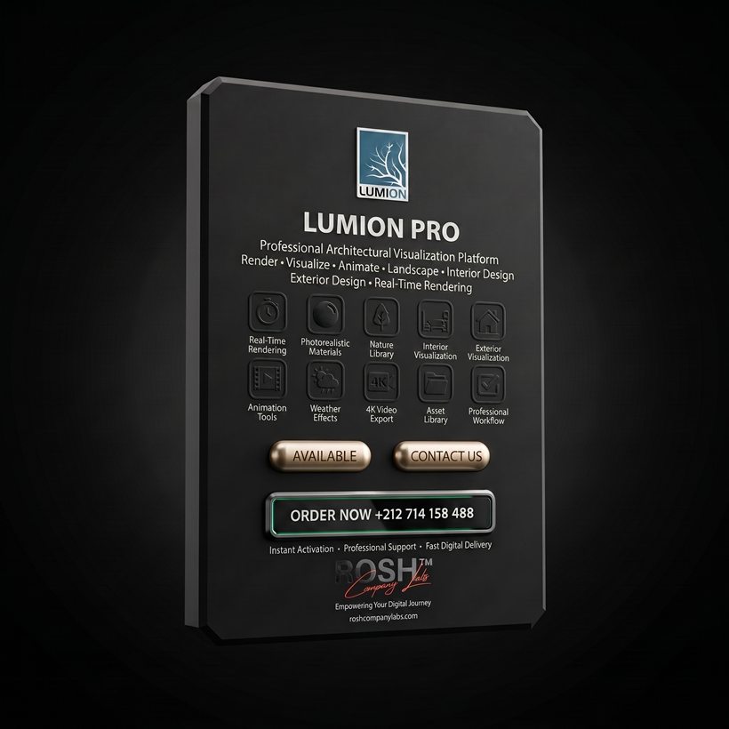 Lumion Pro — premium digital product by ROSH™ Company Labs