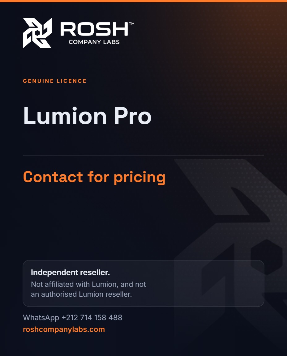 Lumion Pro — premium digital product by ROSH™ Company Labs