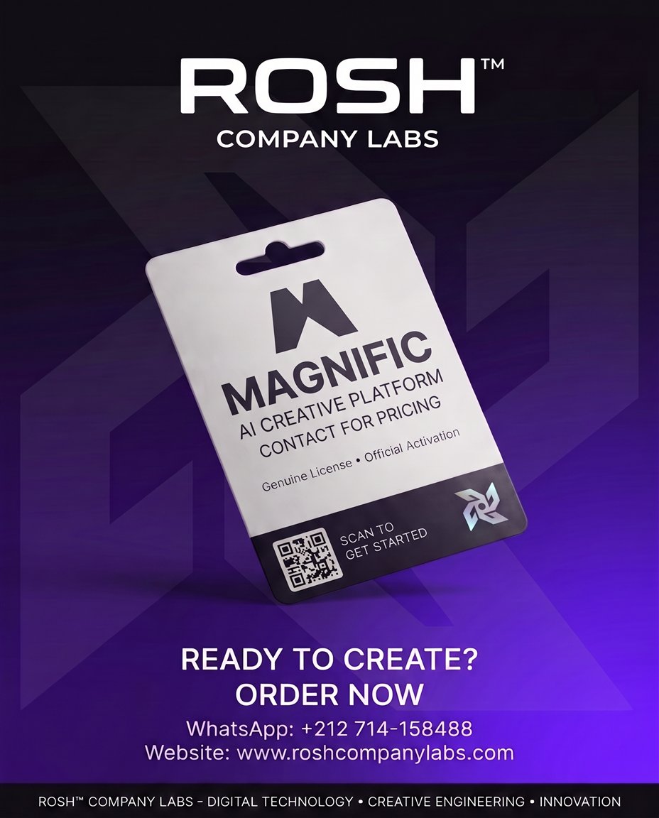 Magnific — premium digital product by ROSH™ Company Labs