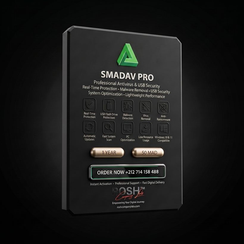 Smadav Pro — 50 MAD / 1 Year — ROSH™ Company Labs